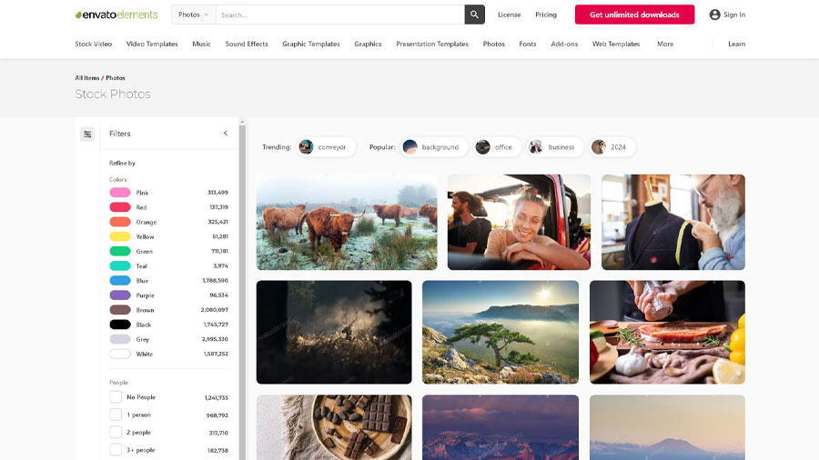 موقع Envato Elements من أفضل مواقع بيع الصور عبر الإنترنت
