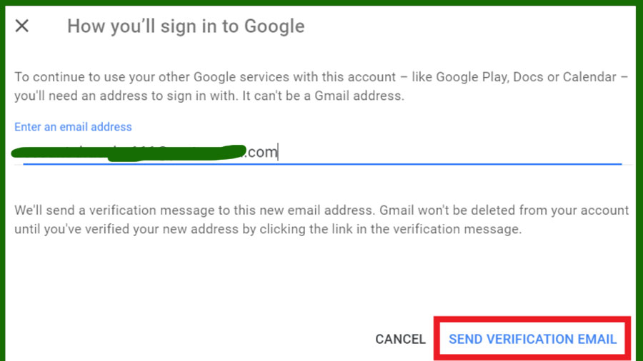 أدخل بريدًا إلكترونيًا غير Gmail لربطه ببقية خدمات Google الخاصة بك